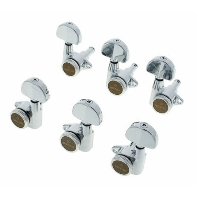 Gotoh SG301-20 MG-T Sada Uzamykateľných Ladiacich Mechanik pre Gitaru 3R+3L Chrom